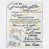 Zu meiner Enkeltochter-Liebe Du bist immer von Nan Fleecedecke (Vorderseite)