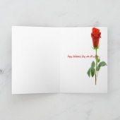 Zu meiner Freundin am Valentinstag Feiertagskarte (Innenseite)