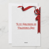 zu meiner Freundin glücklicher Valentinstag Feiertagskarte (Rückseite)