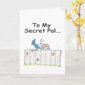 Zu meiner geheimen Kumpel-Gruß-Karte Karte (Gelbe Blume)