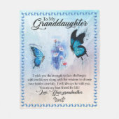 Zu meiner Großmutter von der Liebe deine Großmutte Fleecedecke (Vorderseite)