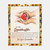 zu meiner Großtochter Sonnenblumengeschenk von Oma Fleecedecke (Vorderseite)