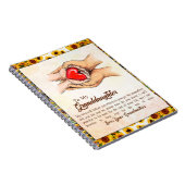 zu meiner Großtochter Sonnenblumengeschenk von Oma Notizblock (Rechte Seite)