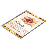 zu meiner Großtochter Sonnenblumengeschenk von Oma Notizblock (Linke Seite)