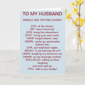 ZU MEINER KOSTENKARTE MIT DEM HUSBAND* MITTE ALTER KARTE (Gelbe Blume)