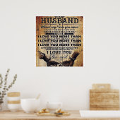 Zu meiner Liebe mein Ehemann | Niedliche Zitate | Poster (Küche)