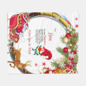 Zu meiner Liebe Noch ein Weihnachten zusammen Fleecedecke (Vorderseite (Horizontal))