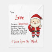 Zu meiner Liebe Noch ein Weihnachten zusammen Fleecedecke (Vorderseite)