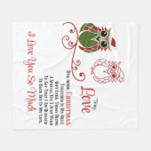 Zu meiner Liebe Noch ein Weihnachten zusammen Fleecedecke (Vorderseite (Horizontal))