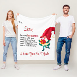 Zu meiner Liebe Noch ein Weihnachten zusammen Fleecedecke