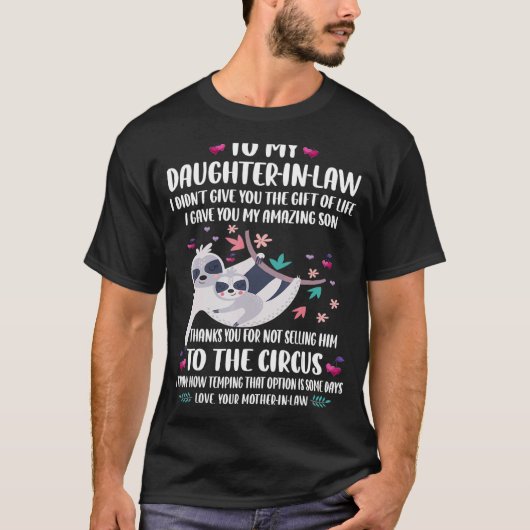 Zu meiner lieben Juristentochter habe ich dir mein T-Shirt (Vorderseite)