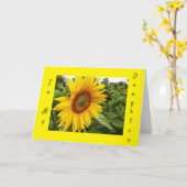 ZU MEINER LIEBENEN *DAUGHTER*-FAPPY BIRTHDAY CARD KARTE (Gelbe Blume)