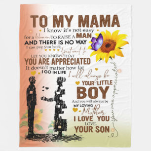 zu meiner Mama-Decke von der Tochter, Geschenk für Fleecedecke