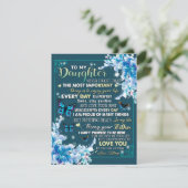 Zu meiner Mama Geschenk, Tochter und Mama, Schmett Einladung (Stehend Vorderseite)