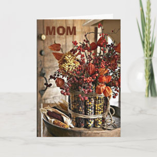 ZU MEINER MAMA IM ERNTEDANK DANKFUL FÜR "SIE"-MAMA FEIERTAGSKARTE