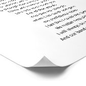 Zu meiner Mama, Muttertaggedicht Poster (Ecke)