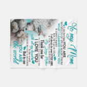 Zu meiner Mama Wolf Decke, Geschenk für Mama Decke (Vorderseite (Horizontal))