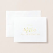 ZU MEINER MUTTER | Auf unserem Hochzeitstag Folienkarte (Vorderseite mit Umschlag)