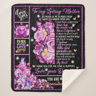 Zu meiner Mutter Geburtstagsgeschenk, Liebe Mama G Sherpadecke