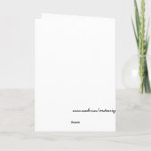 Zu meiner Mutter Happy Birthday Chair Card Karte (Rückseite)