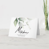 Zu meiner Mutter Hochzeit danke Ihnen für die Brid Karte (Vorderseite)