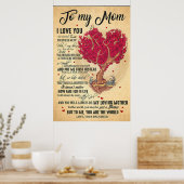 zu meiner Mutter, ich liebe dich, dass du Mutter T Poster (Küche)