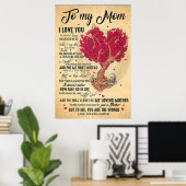 zu meiner Mutter, ich liebe dich, dass du Mutter T Poster (Heimbüro)