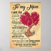 zu meiner Mutter, ich liebe dich, dass du Mutter T Poster (Vorne)