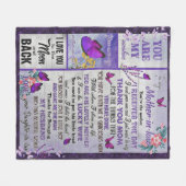 zu meiner Mutter- in - Law Geschenk, Mutter Geburt Fleecedecke (Vorderseite (Horizontal))