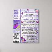 zu meiner Mutter- in - Law Geschenk, Mutter Geburt Leinwanddruck (Vorderseite)