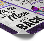 zu meiner Mutter- in - Law Geschenk, Mutter Geburt Poster (Ecke)