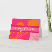 Zu meiner Mutter Karte (Vorderseite)