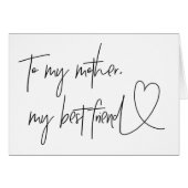 Zu meiner Mutter mein bestes Freidn (Vorderseite (Horizontal))
