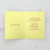 Zu meiner Mutter mit Liebe Karte (Innenseite)