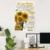 zu meiner Mutter, Mütter Tagesgeschenke Poster (Heimbüro)