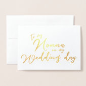 zu meiner Nonna auf meiner Foil-Karte am Hochzeits Folienkarte (Vorderseite mit Umschlag)