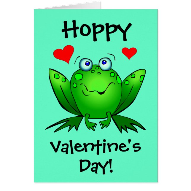 Zu meiner Prinzessin Hoppy Valentines Froschkarte (Vorne)