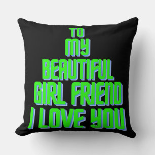 Zu meiner schönen Freundin ich Liebe Sie Weihnacht Kissen