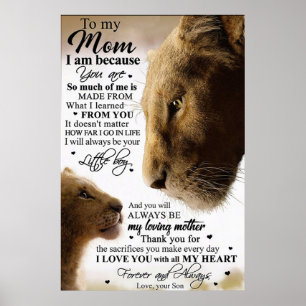 zu meiner schönen Mutter, Mütter Tagesgeschenke Poster