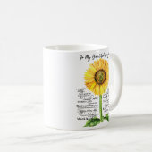 Zu meiner schönen Tochter Kaffeetasse (VorderseiteRechts)