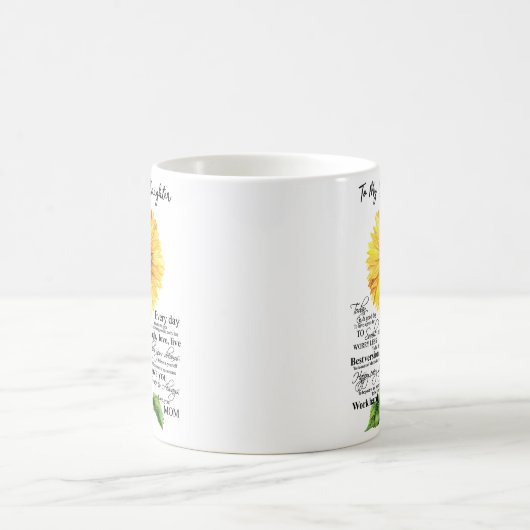 Zu meiner schönen Tochter Kaffeetasse (Mittel)