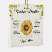 Zu meiner schönen Tochter Keramikornament (Rechts)