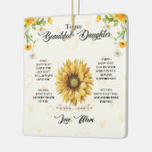 Zu meiner schönen Tochter Keramikornament (Links)