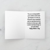 Zu meiner Schwester am Muttertag geklappte Grußkar Karte (Innenseite)