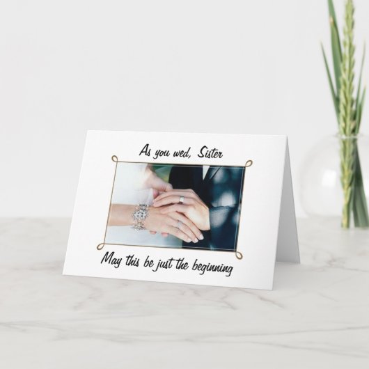 ZU MEINER SCHWESTER AN IHREM WOHNTAG KARTE (Vorderseite)