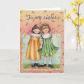 Zu meiner Schwester Karte (Gelbe Blume)