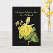 Zu meiner Schwiegermutter, die ich schätze+ Karte (Gelbe Blume)