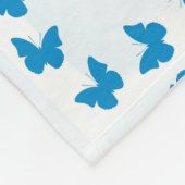 zu meiner Schwiegertochter, Blauer Schmetterling Fleecedecke (Ecke)