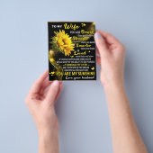 Zu meiner Sonnenblume Ehefrau Geburtstagsgeschenk, Flyer (Gruppe)