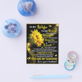 Zu meiner Sonnenblume Ehefrau Geburtstagsgeschenk, Flyer (Einzeln)